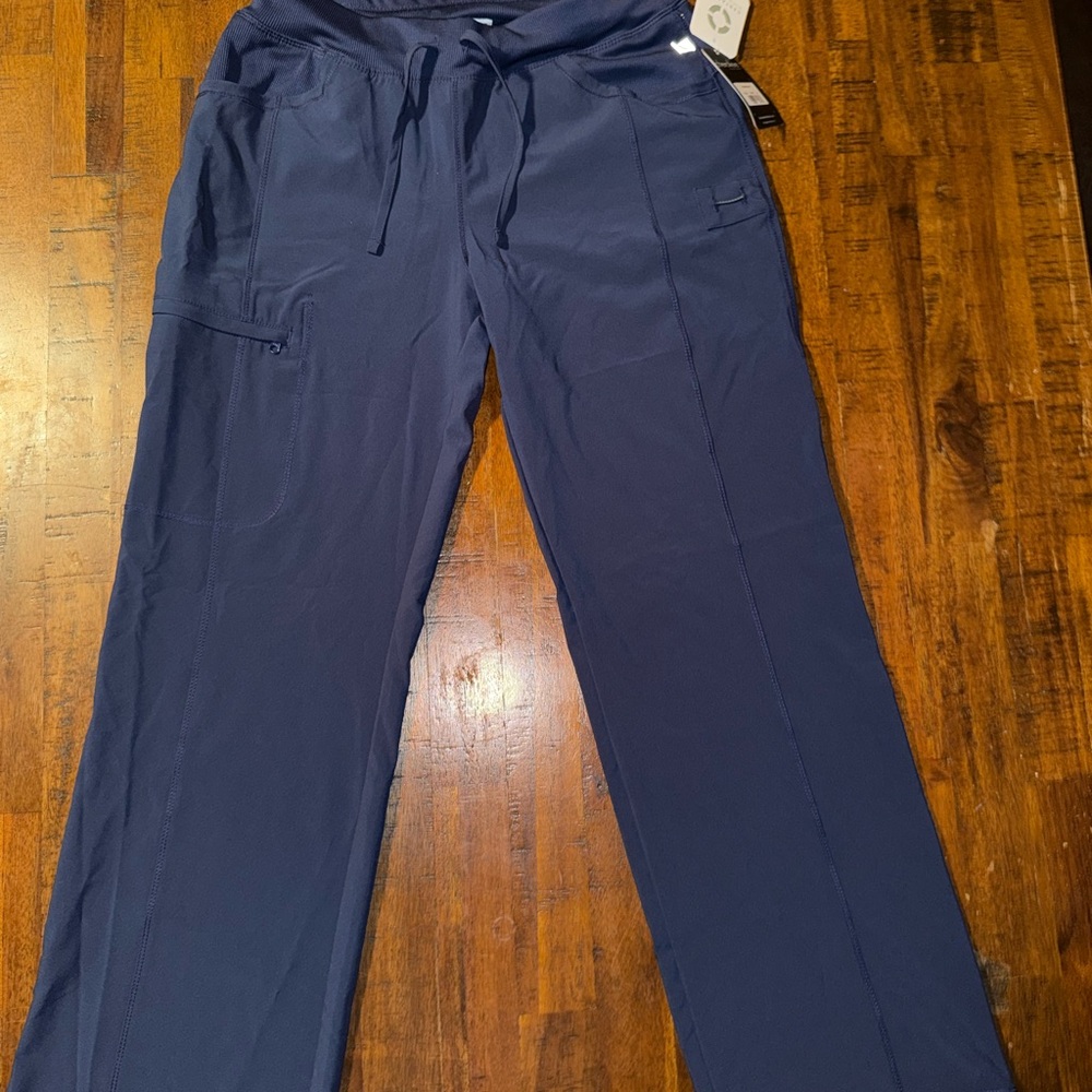 Cherokee Blue Track Pants with Adjustable Fit